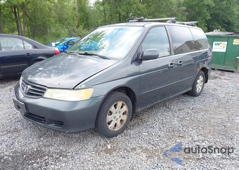 2004 Honda Odyssey Ex from USA, damaged, VIN 5FNRL18684B108919